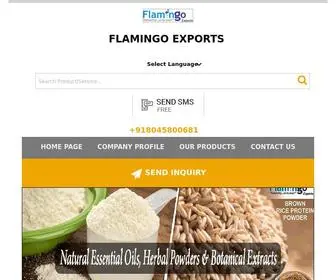 Flamingolifescience.com(Natural Essential Oils Manufacturer) Screenshot