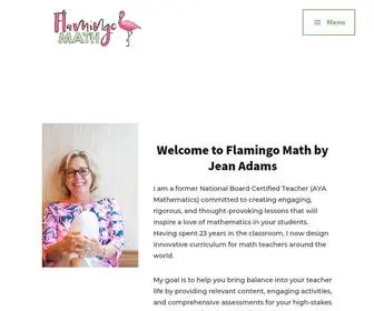 Flamingomath.com(Flamingo Math with Jean Adams) Screenshot