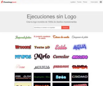 Flamingtext.es(Diseño) Screenshot