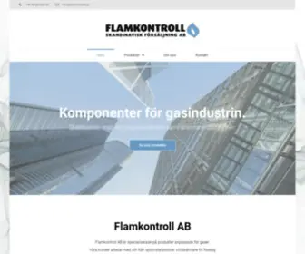 Flamkontroll.se(Komponenter för gasindustrin) Screenshot