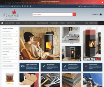 Flamme.si(Dimniki, kamini, kaminske peči, kaminski vložki) Screenshot