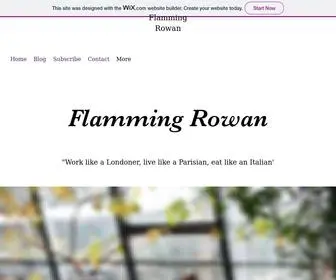 Flammingrowan.com(Flamming Rowan) Screenshot