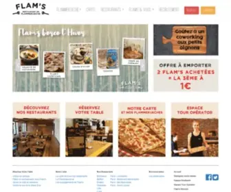 Flamsapplis.fr(Restaurants de flammekueches) Screenshot