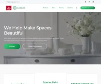 Flanaganpaint.com(Flanagan Paint Store Offers Benjamin Moore Paint and Consultation) Screenshot