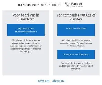 Flandersinvestmentandtrade.com(Flanders Investment & Trade) Screenshot