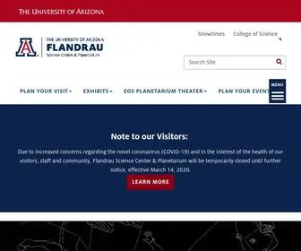 Flandrau.org(Flandrau Science Center & Planetarium) Screenshot