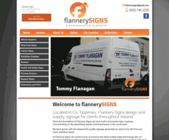 Flannerysigns.ie(Flannery Signs Embroidery & Print) Screenshot