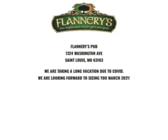 Flanneryspub.com(Washington Avenue's neighborhood pub. Flannery’s) Screenshot