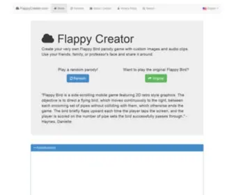 Flappycreator.com(Create your own Flappy Bird parody game) Screenshot