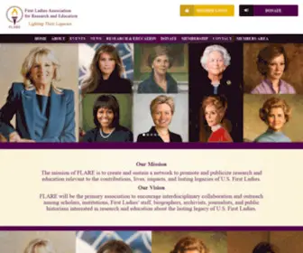Flare-Net.org(First Ladies Association of Research and Education) Screenshot