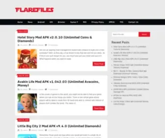 Flarefiles.com(Upload) Screenshot