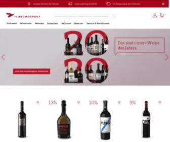 Flaschenpost.ch(Finden Sie jeden Wein online bei Flaschenpost) Screenshot