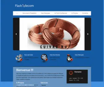 Flash-Telecom.com(Bienvenue Flash Telecom) Screenshot