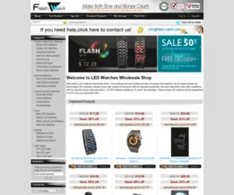 Flash-Watch.com(Led Watches Wholesaler) Screenshot