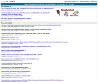 Flashalerteugene.net(Press Releases) Screenshot
