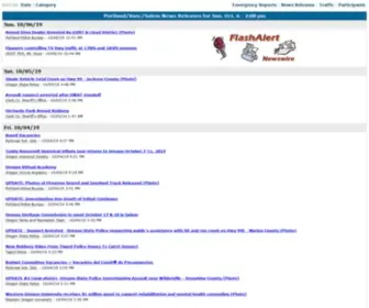 Flashalertportland.net(Press Releases) Screenshot