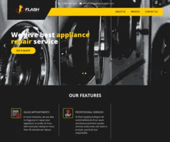 Flashappliancerepair.com(Flash Appliance Repair) Screenshot