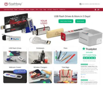 Flashbay.com(Custom USB Drives and more Printed with Your Logo) Screenshot