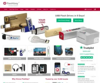 Flashbay.net(Custom USB Flash Drives Imprinted with your Logo) Screenshot