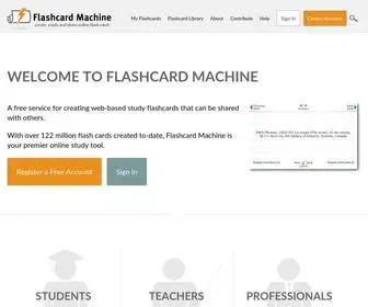 Flashcardmachine.com(Flashcard Machine) Screenshot