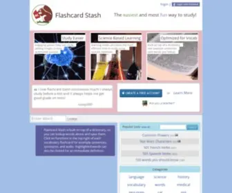 Flashcardstash.com(Flashcard Stash) Screenshot