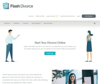 Flashdivorce.com(Flash Divorce) Screenshot