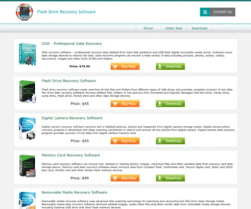 Flashdriverecoverysoftware.com(Flash drive recovery software recovers formatted memory cards) Screenshot