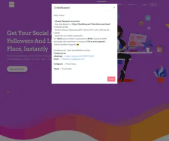 Flashfame.net(Social Media Servies) Screenshot