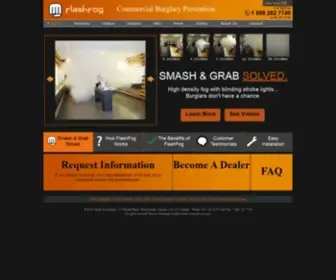 Flashfogsecurity.com(Commercial Burglary Prevention) Screenshot