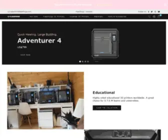 Flashforge3DP.com(Rated 3D Printers Worldwide) Screenshot