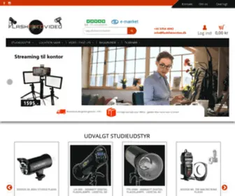 Flashfotovideo.dk(Din leverandør af kamera/video udstyr) Screenshot