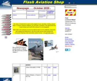 Flashie.nl(Flash Aviation website) Screenshot