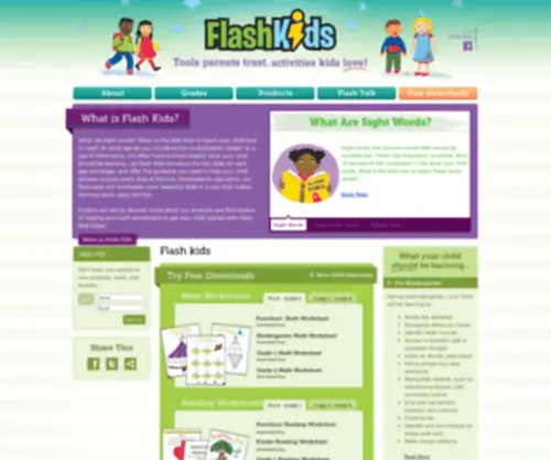 Flashkids.com(Kids Educational Learning & Activity Products) Screenshot