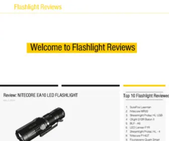 Flashlightreviews.com(Flashlight Reviews and LED Modifications) Screenshot