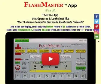 Flashmaster.com(Multiplication Tables) Screenshot