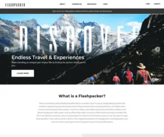 Flashpackerco.com(Travel Gear) Screenshot