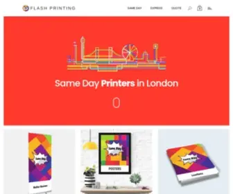 Flashprintinglondon.co.uk(Flash Printing London) Screenshot