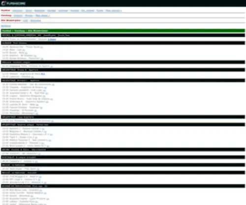 Flashscore.nl Screenshot