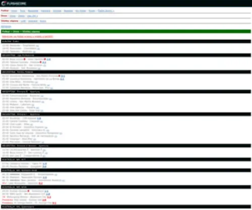 Flashscore.sk Screenshot