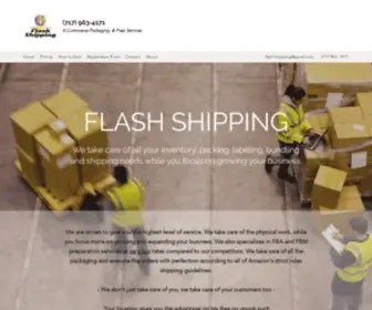 Flashshippings.com(Prep Centers) Screenshot