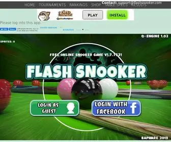 Flashsnooker.com(Flash Snooker Game) Screenshot