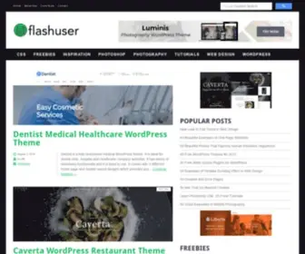 Flashuser.net(Web Design Inspiration Tutorials Freebies) Screenshot