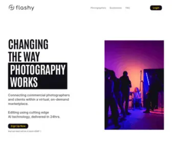 Flashy.ae(Changing the Way Photography Works) Screenshot