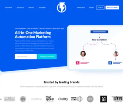 Flashyapp.com(Marketing Automation & Email Marketing Platform) Screenshot