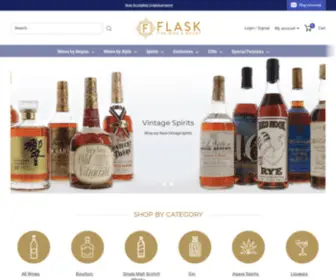 Flaskfinewines.com(Flask Fine Wine & Whisky) Screenshot