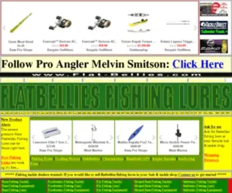 Flat-Bellies.com(Bass Fishing Tackle For Sale Online) Screenshot