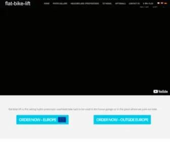 Flat-Bike-Lift.com(Ceiling Overhead Bike Rack) Screenshot