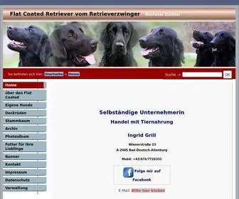 Flat-Coated.at(Flat Coated Retriever vom Retrieverzwinger) Screenshot