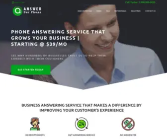 Flatansweringservice.com(Professional 24/7 Answering Service For Businesses Only $39 A Month) Screenshot