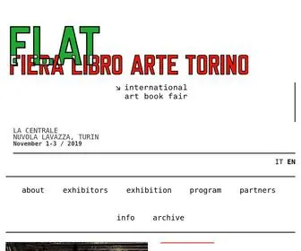 Flatartbookfair.com(A new international art book fair) Screenshot